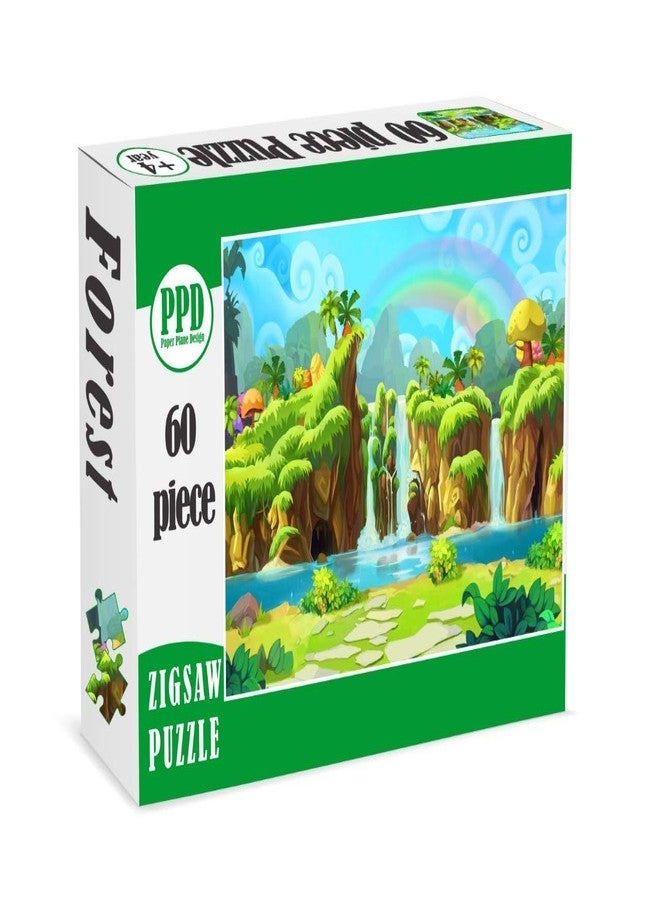 Printelligent Jigsaw Puzzles Game for Kid Year Old Puzzels, Educational Single Forest Theme - Image 1